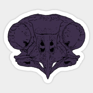 Owl Skull Midnight Sticker